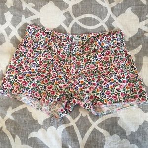 Madewell denim floral shorts size 25